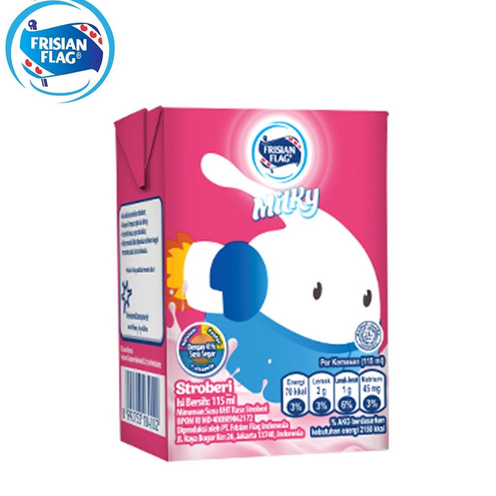 

☝ Frisian Flag Milky Susu UHT Stroberi 4 x 115 mL ↖