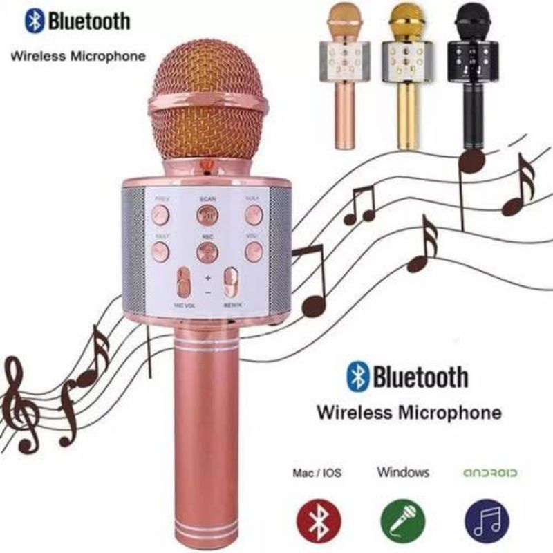 Speaker Mic Bluetooth / Mic Speaker WS 858