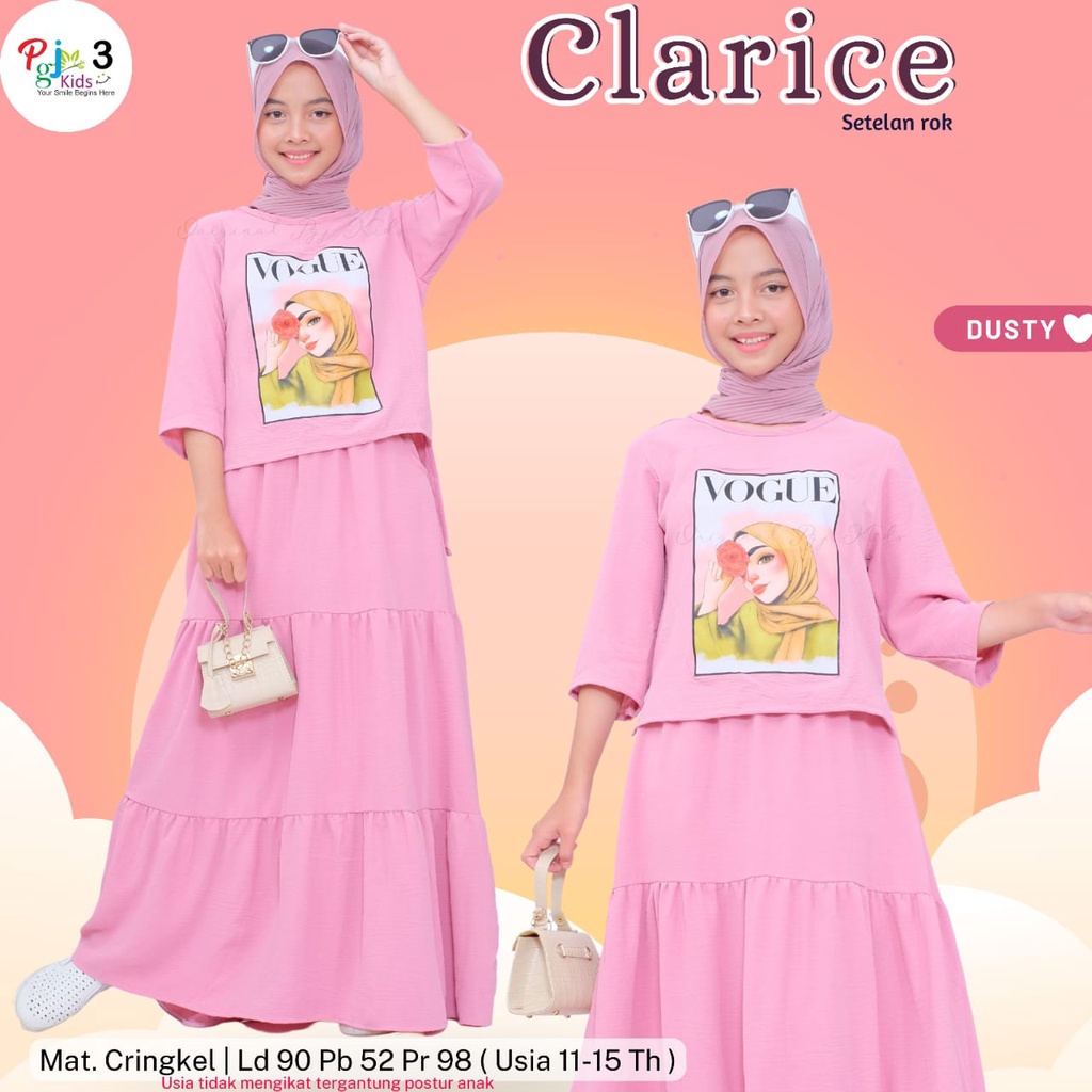 Baju Viral Anak Perempuan Tanggung Setelan Rok Remaja Cewek Stelan Rok Casual OOTD Terbaru