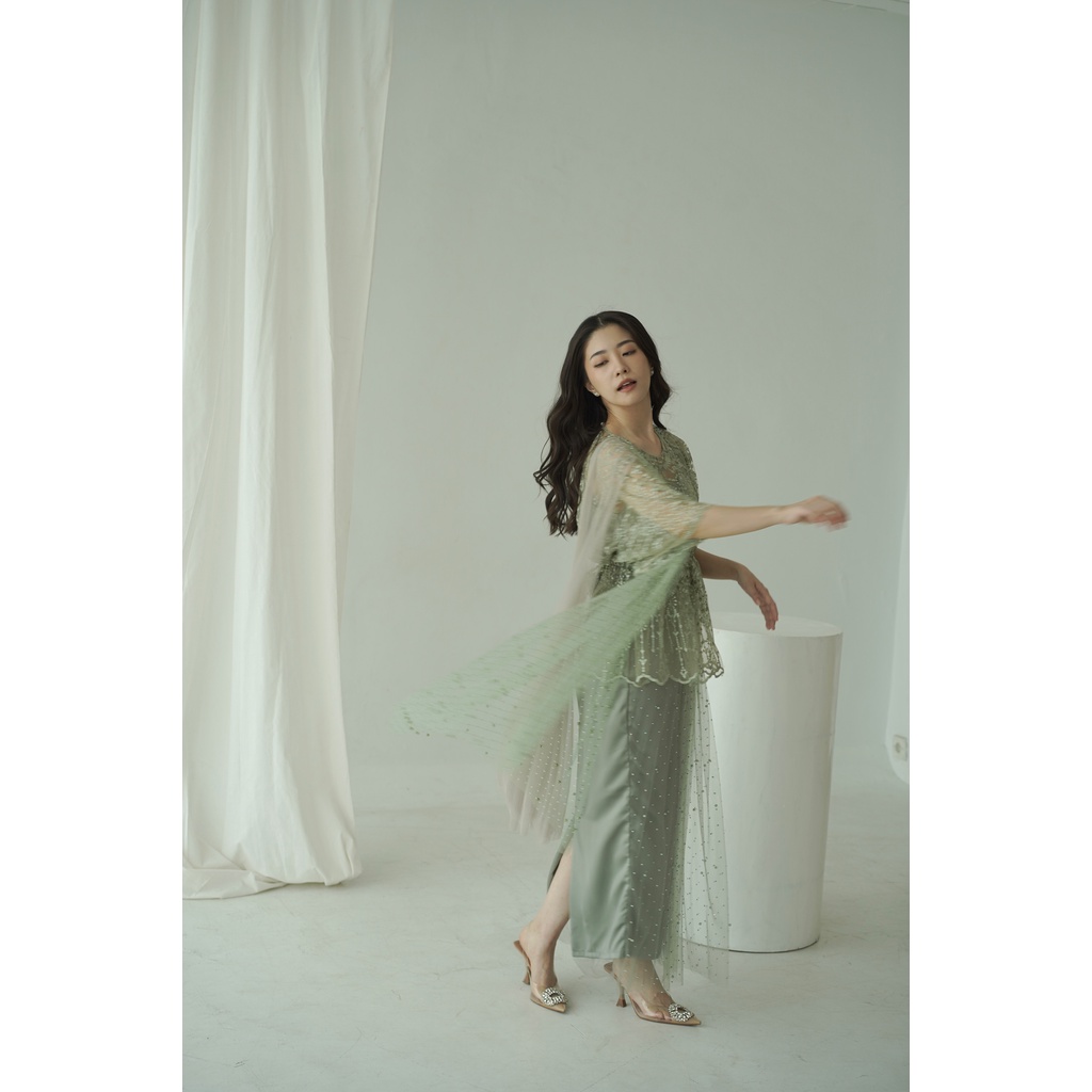 Aura Label - Zabina Top in Sage Green