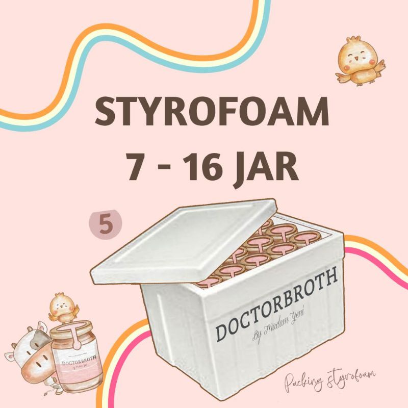 packaging styrofoam untuk doctor broth