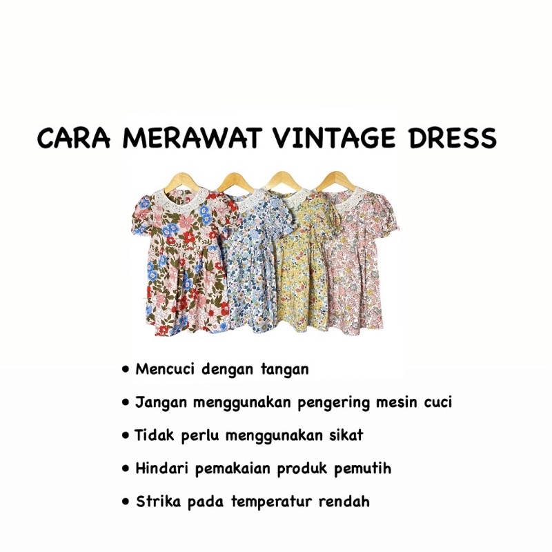 Vintage Dress Bayi Anak - LITTLE SUNKIST