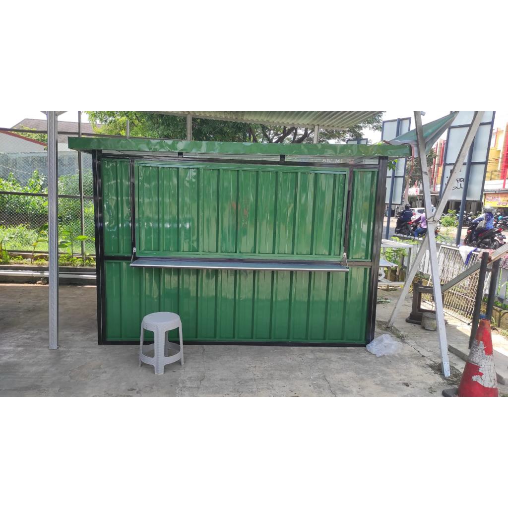 Booth Container MURAH ukuran 250x200x200 PROMO TERLARIS Jualan Kuliner
