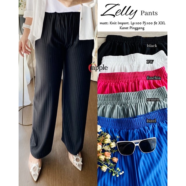 zelly pants/ celana wanita/ celana kerja/ ootd/ ootd fashion/ kulot/ kulot murah/ barang grosir