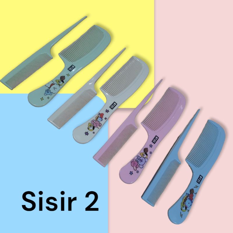 Sisir 2 Set Karakter Lucu Imut
