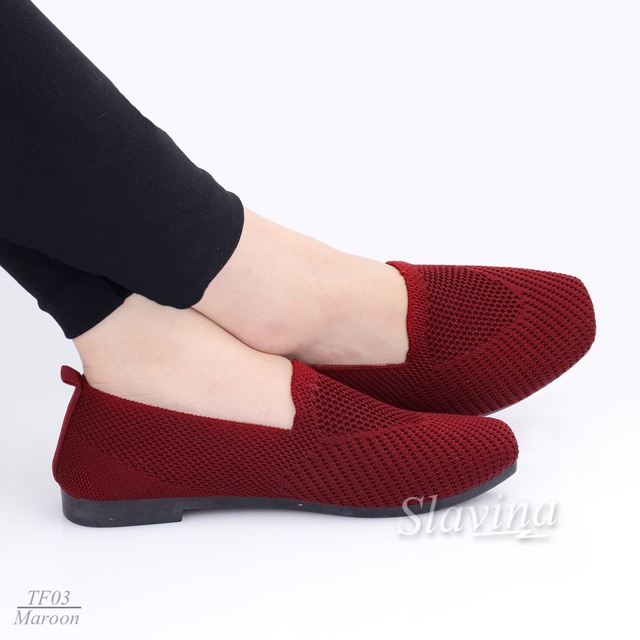BIG SALE - Ivony Seivona - TF03 Sepatu Slip On Slavina Auliya Flat