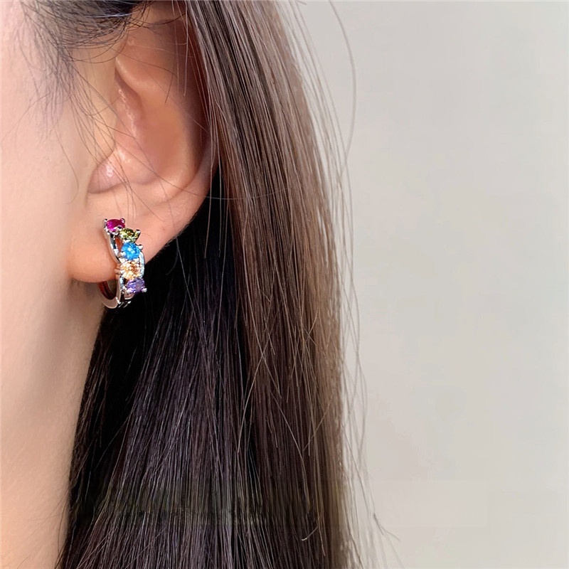 Anting Berlian Warna-Warni Untuk Aksesoris