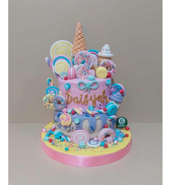 

ICE CREAM UK 20+15CM / KUE ULANG TAHUN