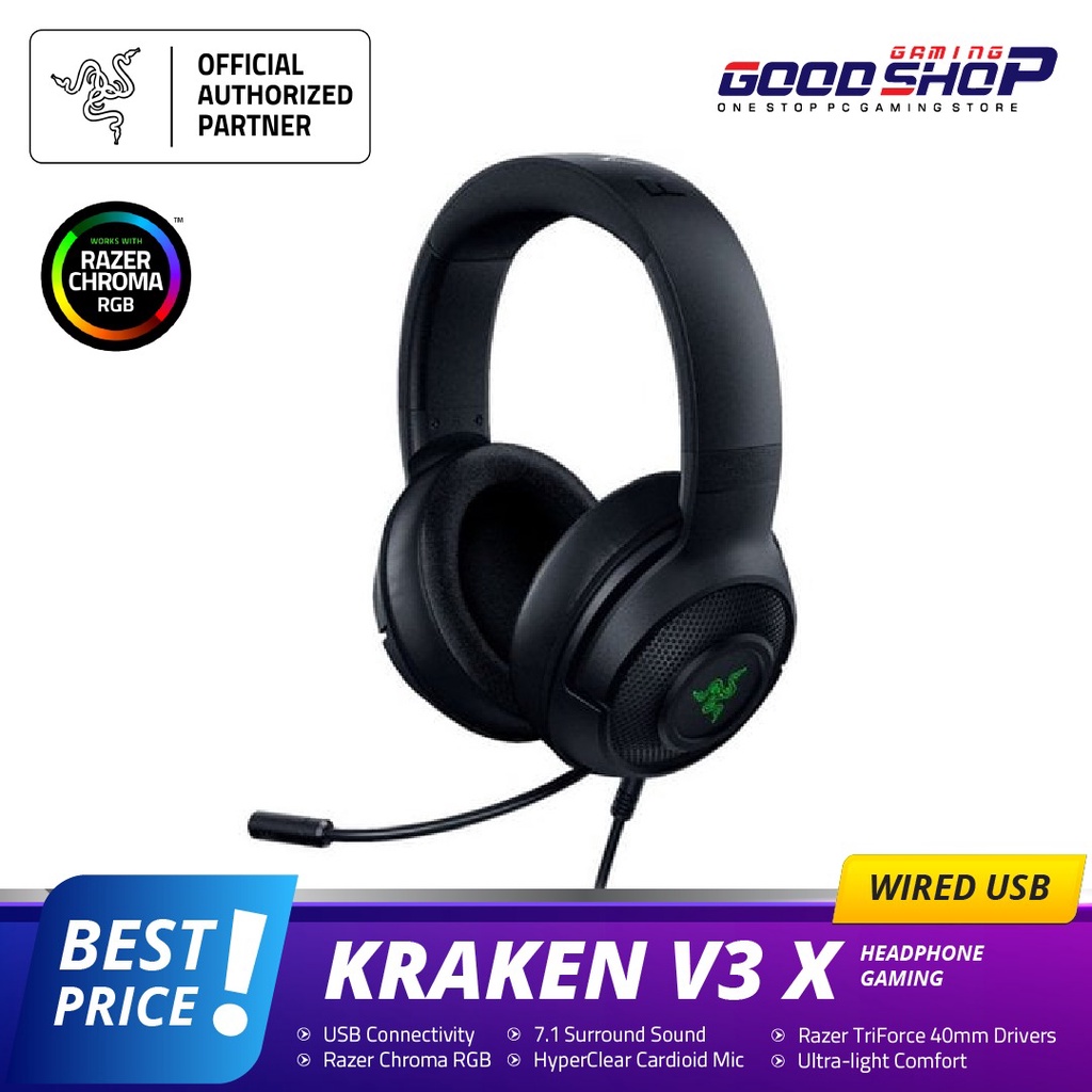 RAZER KRAKEN V3X / V3 X Wired USB - Gaming Headset