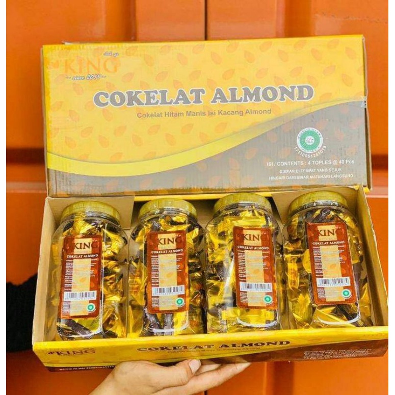 

D'king Coklat Almond 4 Toples