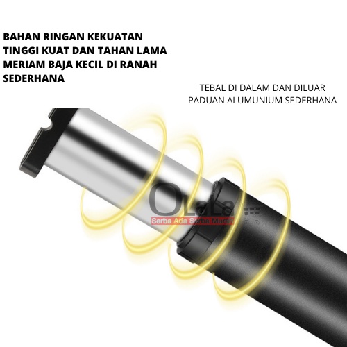 Pompa Ban SPEEDS Mini Foot Pump Portable High Pressure Pompa Angin Kaki Untuk ban mobil JS-4515-BC