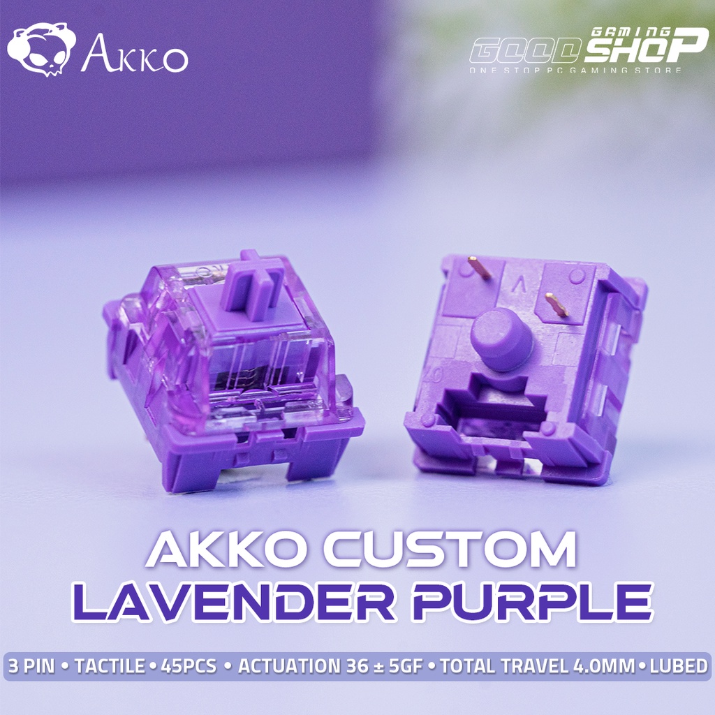 Akko CS Lavender Purple Switch 3 pin Lubed (satuan) - Keyboard Switch