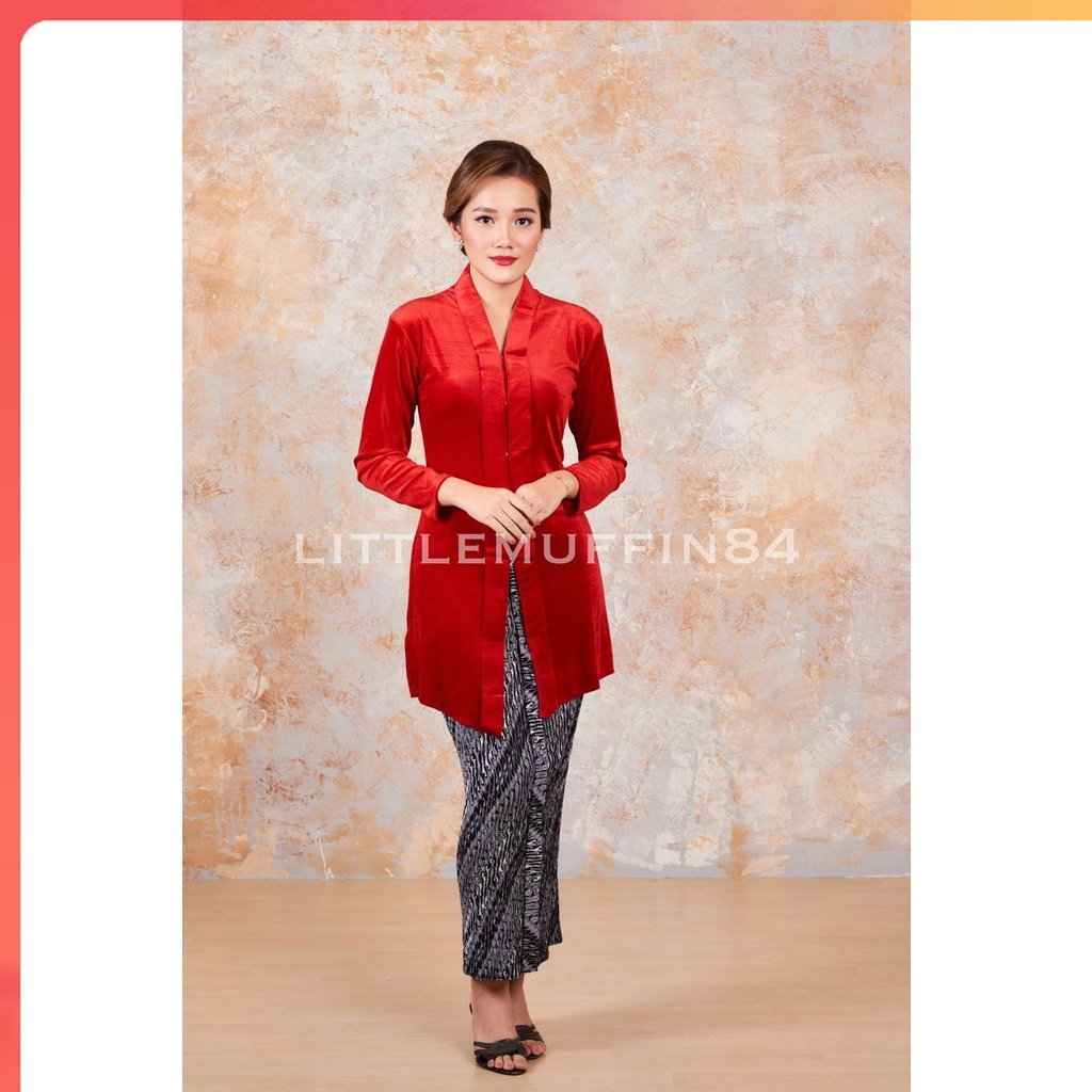 Kebaya KEBAYA BLUDRU POLOS KARTINI ( TUNIK ) STANDART DAN JUMBO Kebaya Bludru