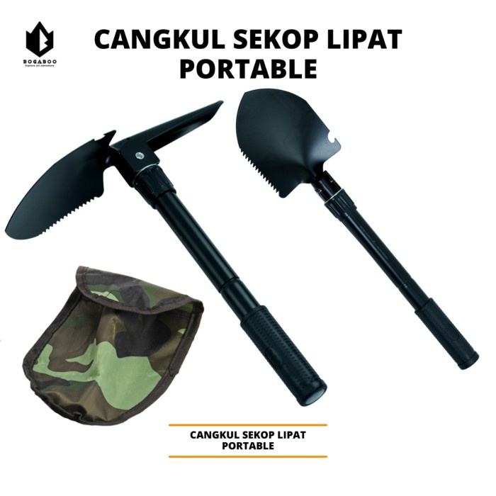 Cangkul Sekop Lipat - Sekop Mini - Cangkul Lipat Mini Outdoor - Skop - Cangkul