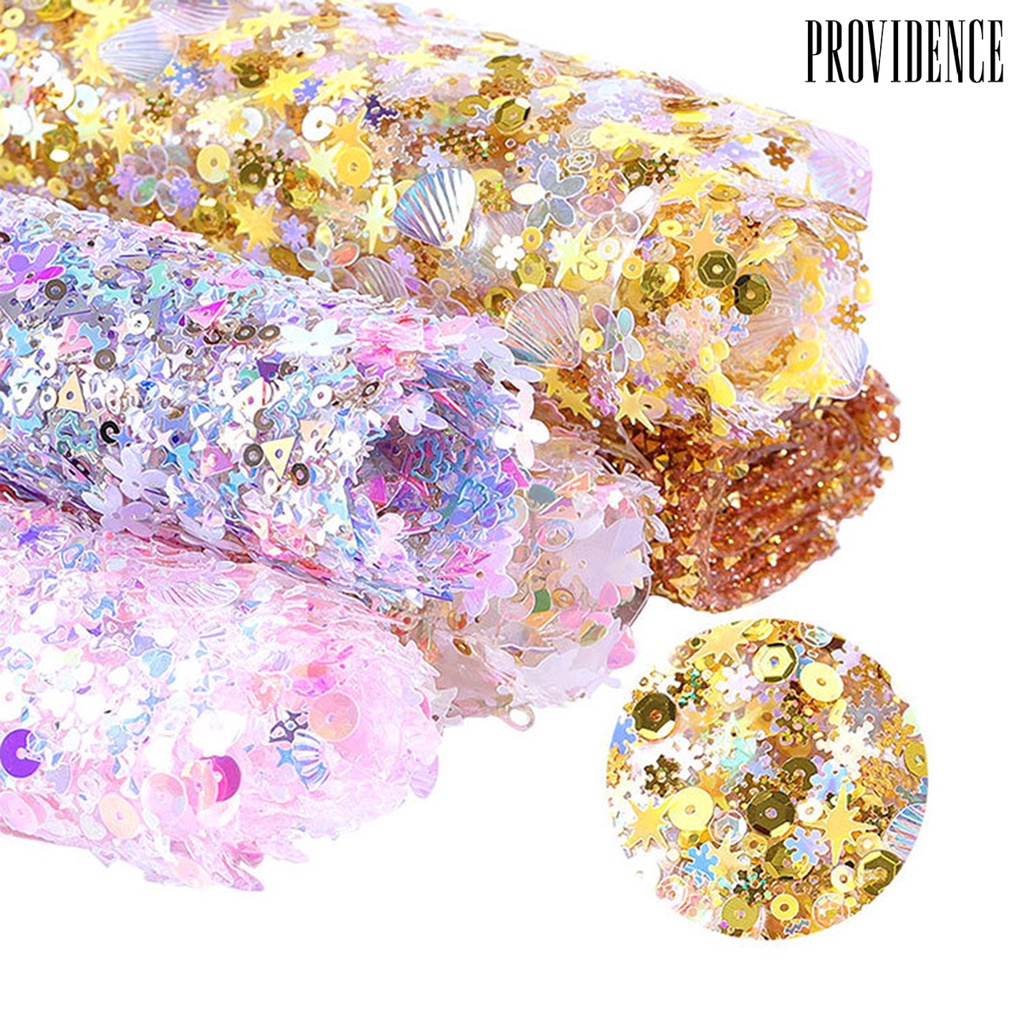 Providence Pad / Alas Kuku Palsu Motif Berlian Imitasi / Sequin Berkilau Untuk Nail Art / Salon