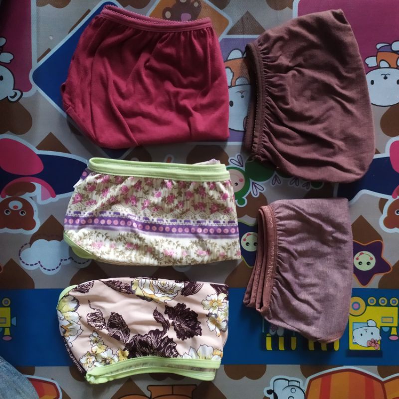 CELANA DALAM WANITA MOTIF BUNGA DAN POLOS/WARNA CANTIK/CANGCUT/CD MOTIF