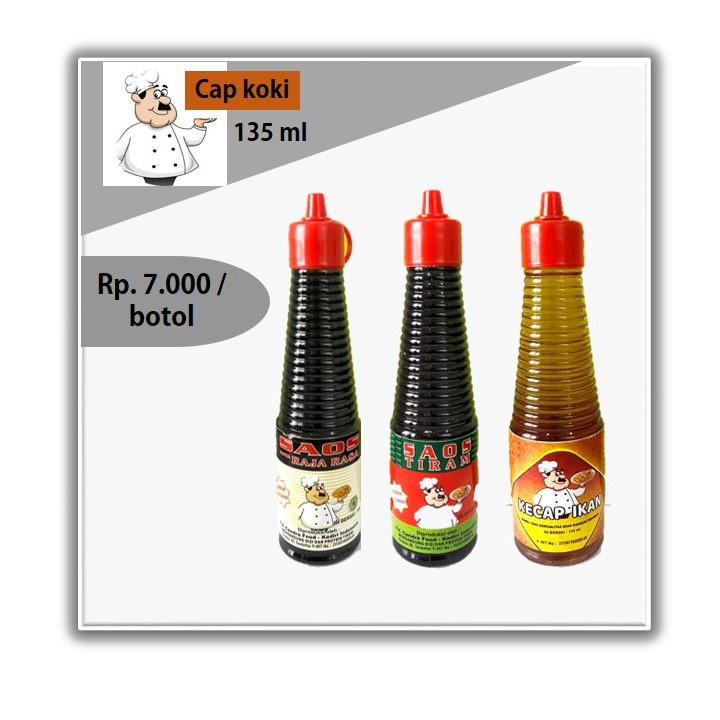 

SAUS TIRAM / RAJA RASA / KECAP IKAN SERTIFIKASI HALAL kemasan 3x150 Ml