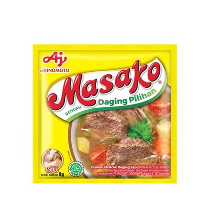 Masako Renceng Sachet Bumbu Masak Penyedap Rasa Sapi 9Gr