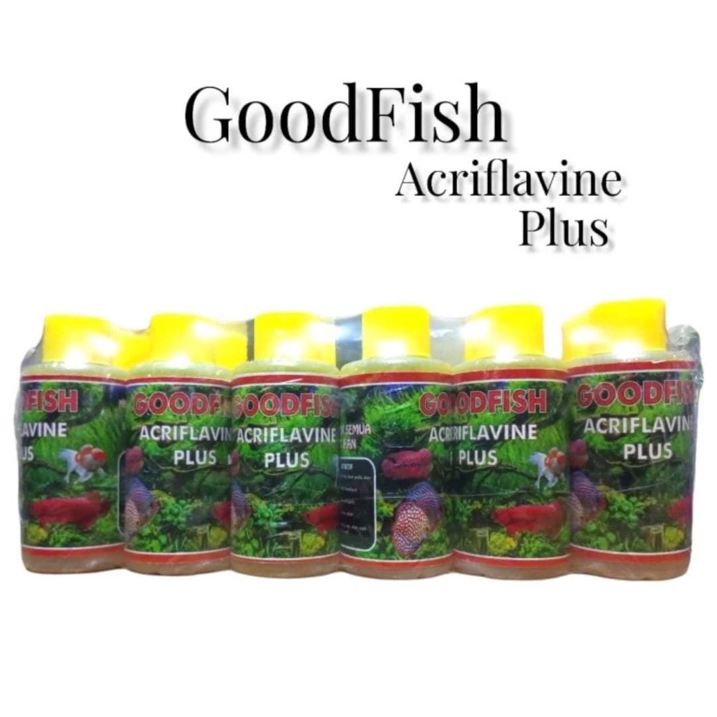 GOODFISH 1 LUSIN ACRIFLAVINE PLUS 100 ML obat karantina / jamur OBAT KUNING IKAN