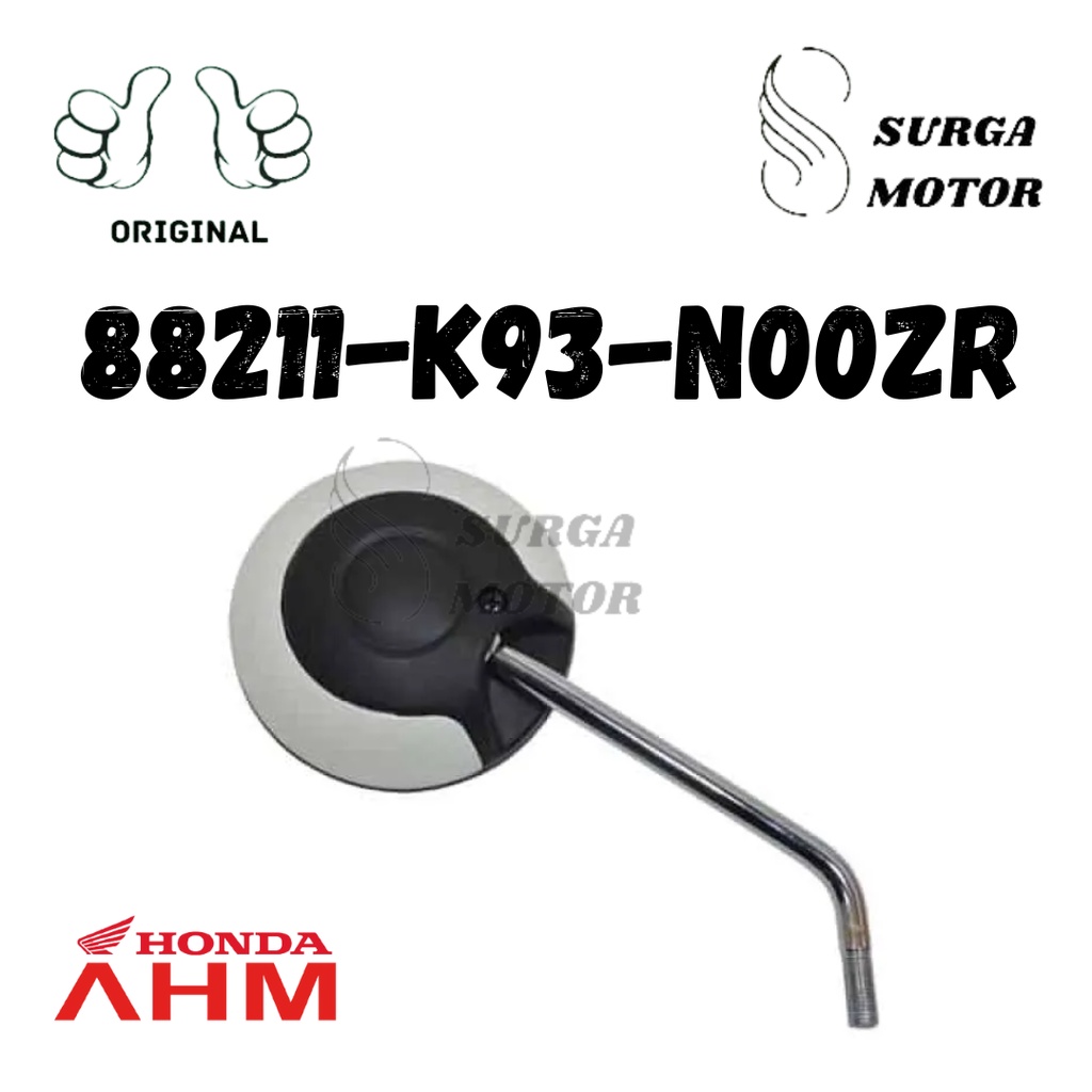 Kaca Lensa Spion Kanan atau Kiri Putih Doff Dof Scoopy K2F 2021 2022 Sepion Aksesoris Right Left Mot