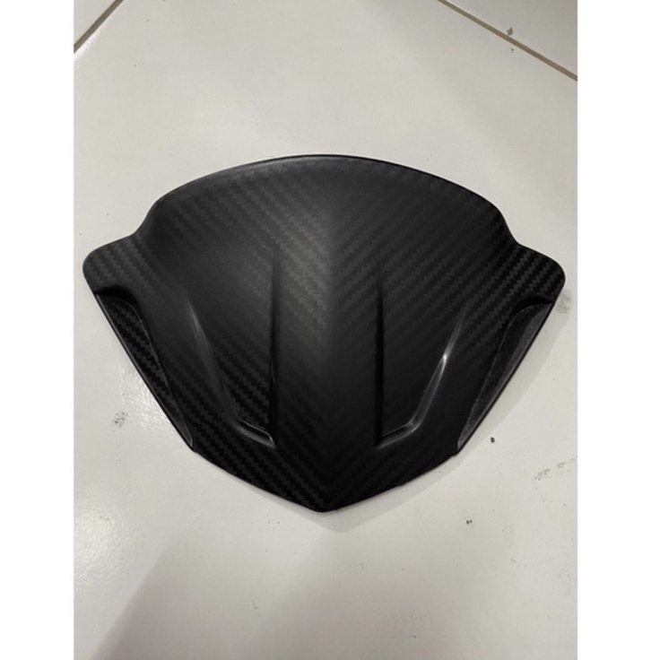 visor beat carbu karbu full hitam dan full karbon carbon bahan tebal anti pecah