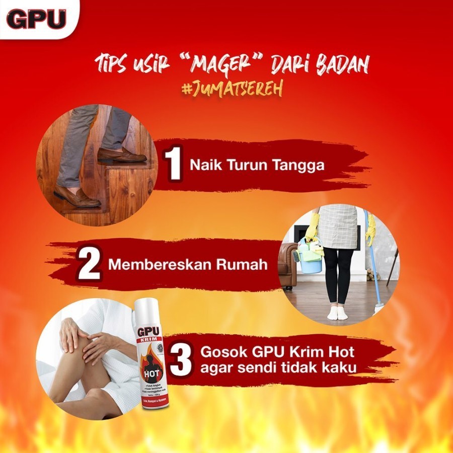 GPU Krim Hot | Krim GPU Hot | Krim Pereda Nyeri Otot Sendi cap lang