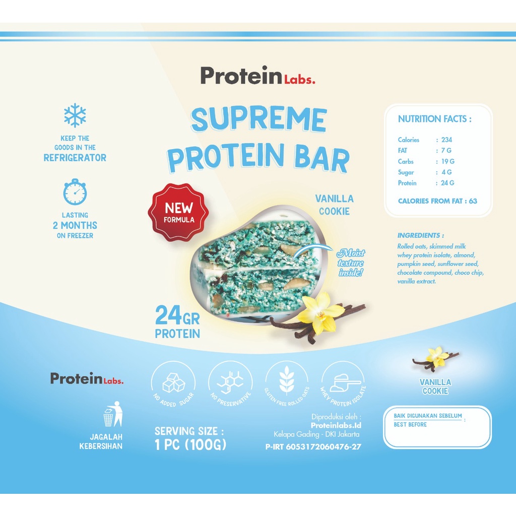 

RB Protein Bar - Vanilla Cookie Dough Supreme