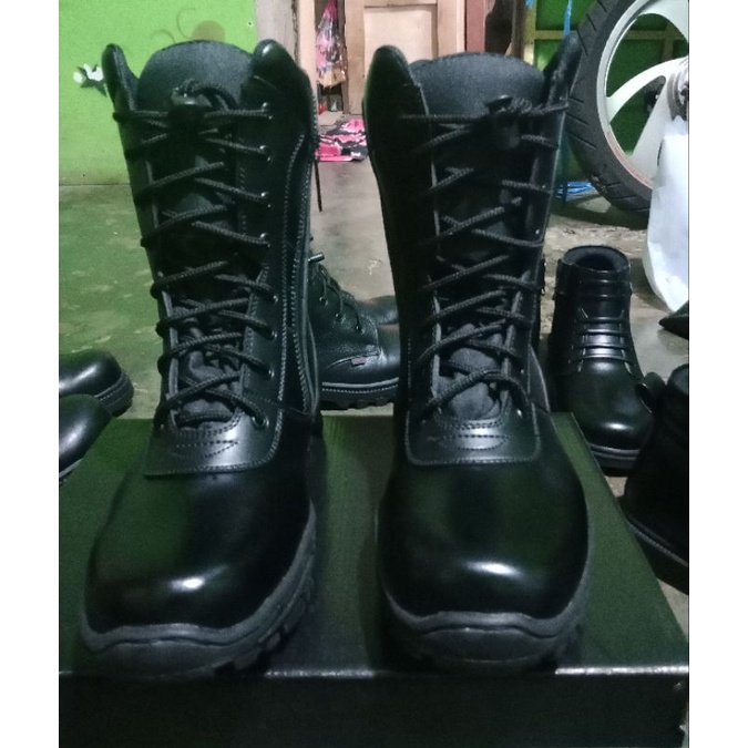 sepatu PDL jatah TNI security polri hitam doff