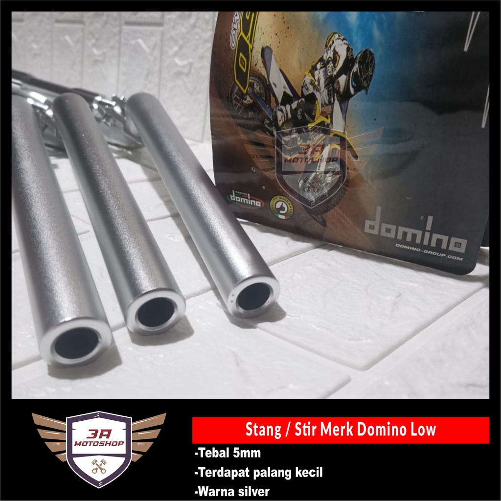 Stang Stir Merk Domino Palang Kecil Silver Tebal