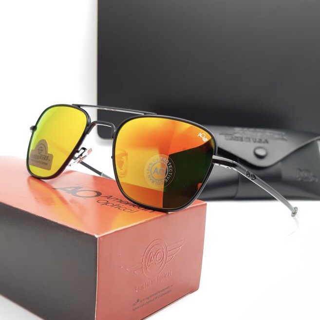 Kacamata American Optical AO Skymaster Pilot Diamond Hitam Fire