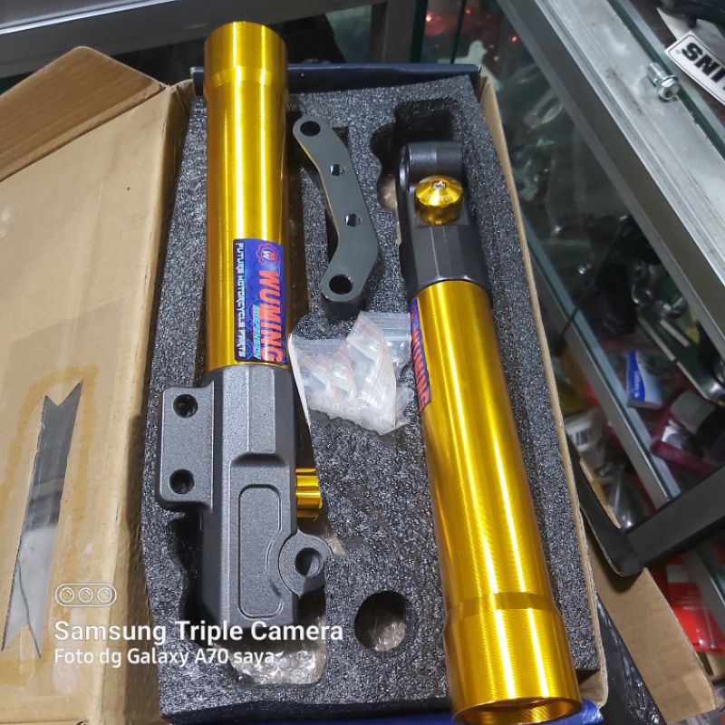 Variasi motor Tabung shock mio upside down/tabung shock mio depan