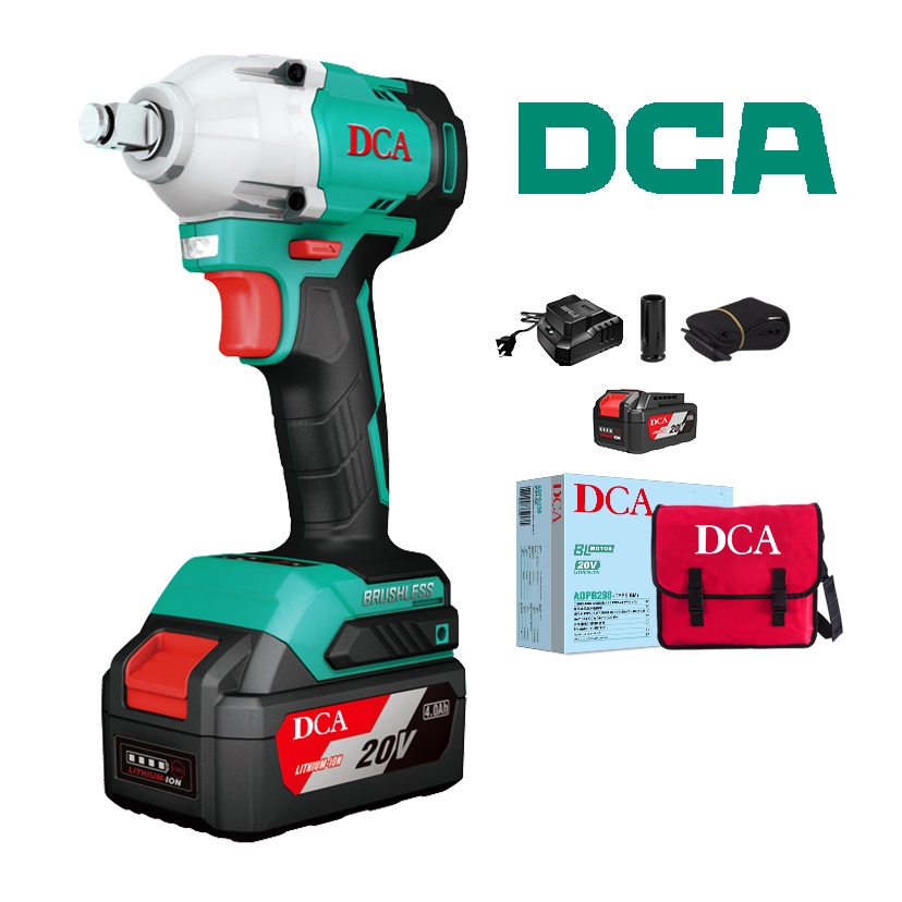 DCA ADPB298 Cordless Impact Wrench 20v Brushless 300N-m