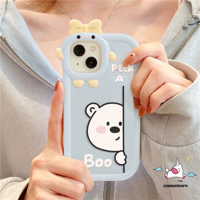 Casing OPPO A95 A17 A16 A17K A12 A74 A57 A54 A55 A16K A77s A77 A31 A53 A15 A76 A96 A3s A5s A7 A16E A92 A92 7Z A52 3D Case Pelindung Earphone Bluetooth Airpod