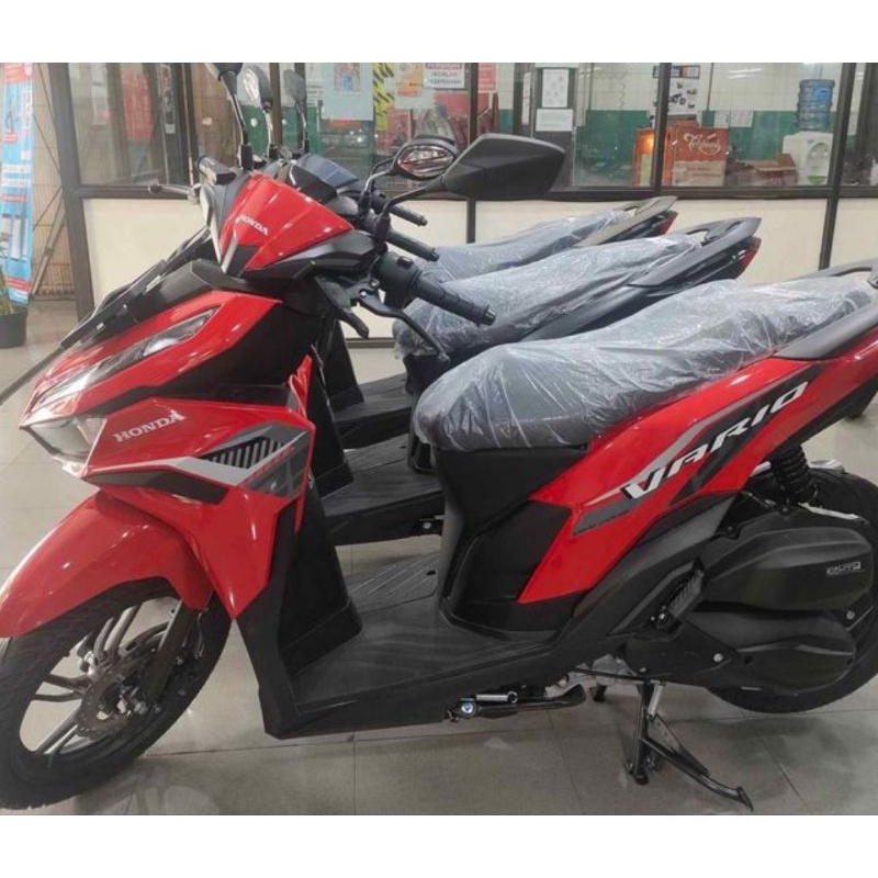 STRIPING STICKER LES MOTOR ORI HONDA NEW VARIO 125 CBS TAHUN 2022 2023 MERAH