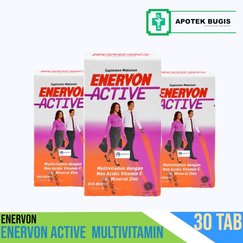 ENERVON Active - 30 Tablet Multivitamin Menjaga Daya Tahan Tubuh