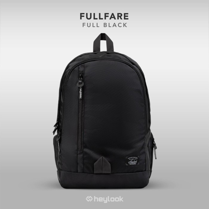 tas ransel pria TAS RANSEL LAPTOP PRIA WANITA SEKOLAH DISTRO TAS EIGER NAMA BODYPACK - FULL BLACK(F1