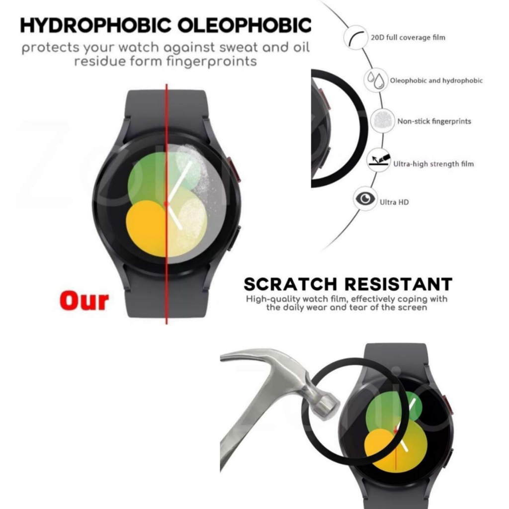 Anti Gores SAMSUNG GALAXY WATCH 5 40MM 44MM PRO 45MM Pelindung Layar