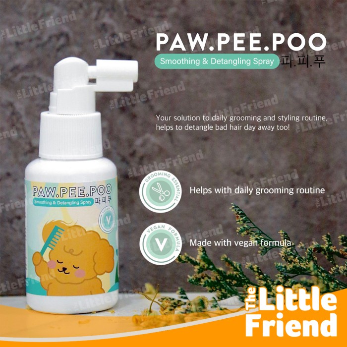 Cairan Spray Pengurai Bulu Kusut Anjing Kucing Jadi Halus dan Lembut - Smoothing &amp; Detangling Sisir Lebih Mudah