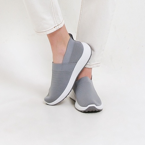 M Footwear - Sepatu Sneakers Casual Wanita Import - CSG6125 Grey