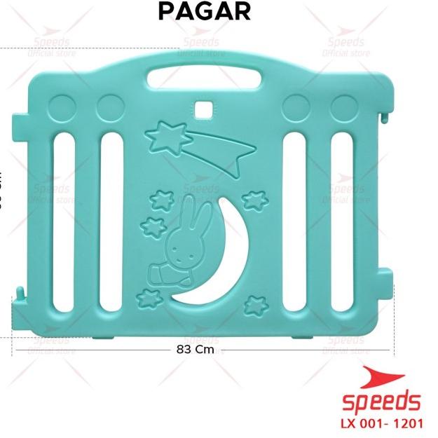 SPEEDS Pagar Anak Pagar Bayi Playpen Bayi Pagar Mainan Anak 001-1202 - PAGAR BIRU