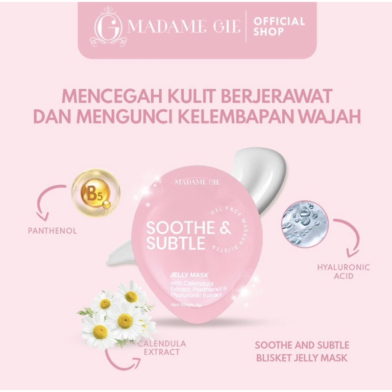 Madame Gie Jelly Mask - Skin Care Gel Masker Wajah