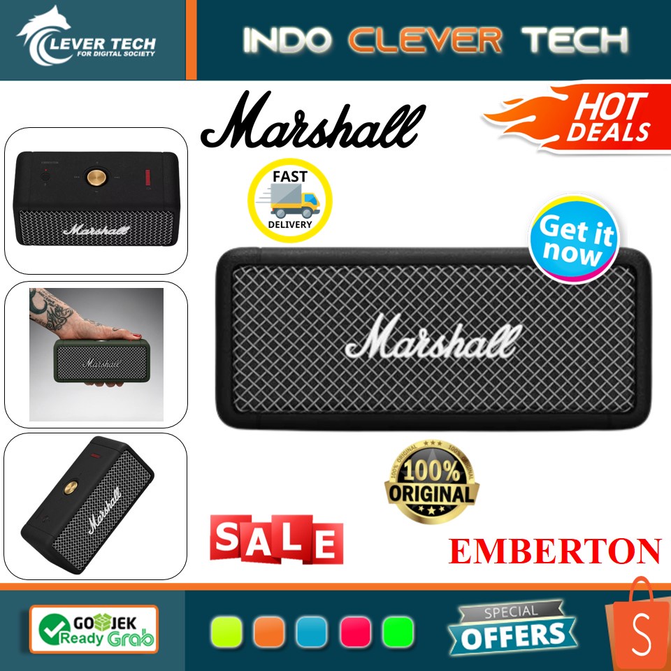 Marshall Emberton Portable Waterproof Wireless Speaker