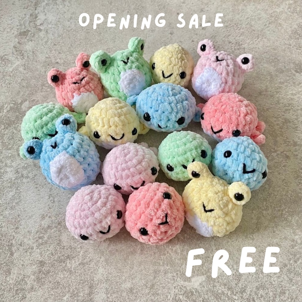 Random Amigurumi, Mini Amigurumi, mini plushie, gantungan kunci keychain rajut, boneka rajut, worry 