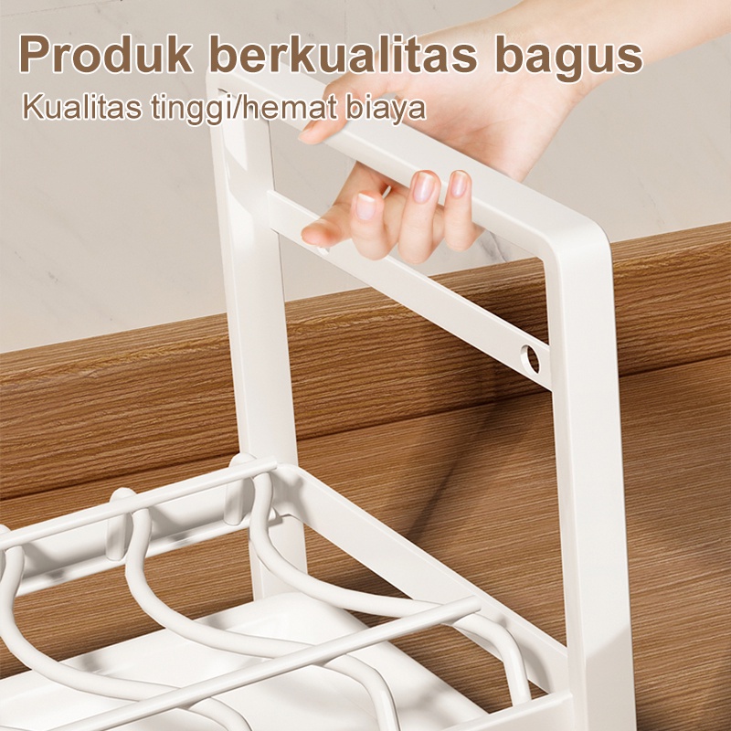 Rak Piring Perapi Dapur/Rak Piring Mangkuk Stainless Steel /Organizer Piring Lemari Berkualitas /Organizer Mangkok Piring