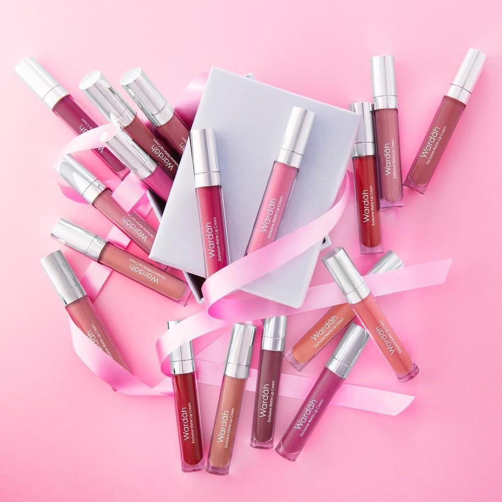 WARDAH EXCLUSIVE MATTE LIP CREAM 18 WARNA - MAKEUP - LIPCREAM