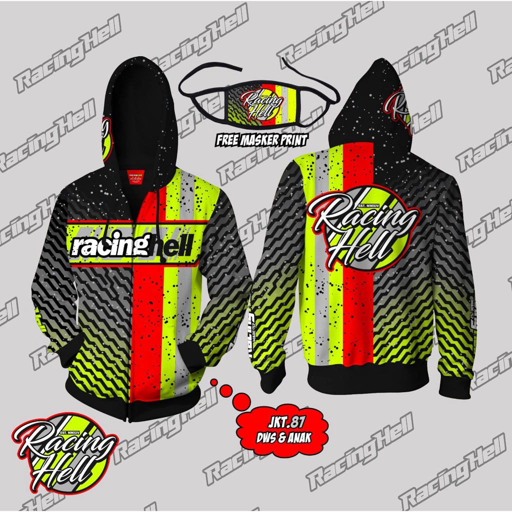 Jacket Anak Laki-Laki 3-12 tahun | Jacket Anak Motor Racing