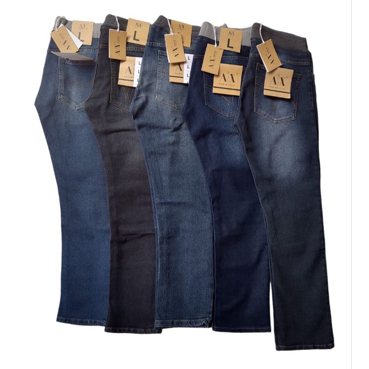 celana jeans AX house pinggang karet