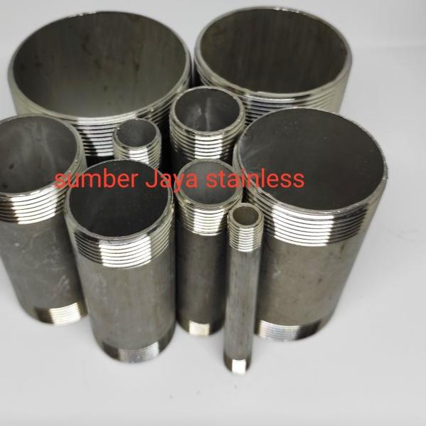 pipa nepel stainless steel ss304 2" inch