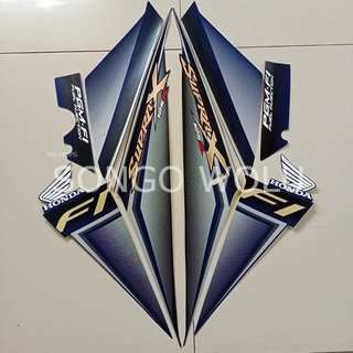 STRIPING SUPRA X 125 R FI 2009 STANDAR BIRU DONGKER