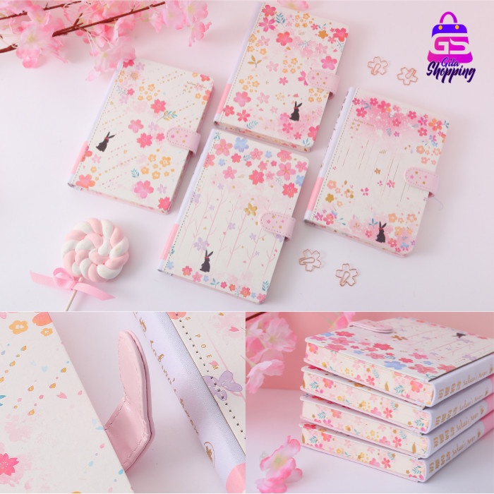 

Jurnal Magnetic Notebook Diary Sakura / Jurnal Agenda Buku Tulis Import 1362
